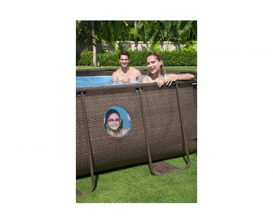 Каркасный овальный бассейн Bestway Ротанг 488x305x107см 56946 BW 008908 – изображение 2