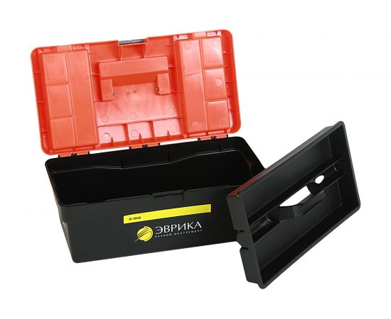 Универсальный ящик с лотком и 2 органайзерами на крышке ЭВРИКА 420х220х180мм ER-10339 – изображение 3