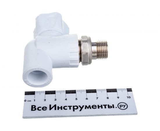 Шаровый кран для радиатора КРОСС PPRC с американкой, угловой 20-1/2 НР 60150 – изображение 3