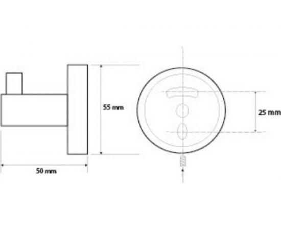 Крючок BEMETA DARK 104106020 – изображение 3