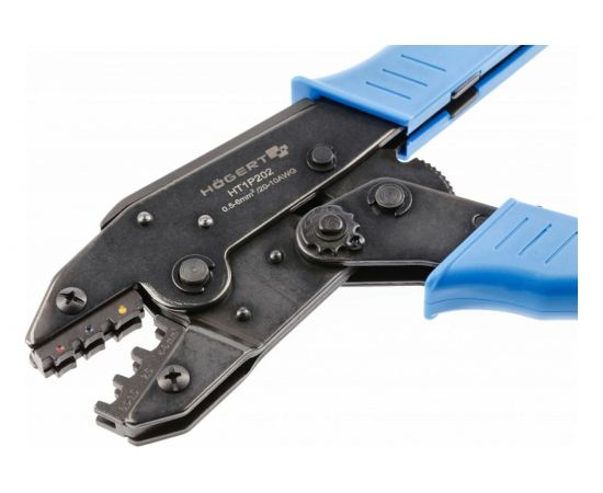 Пресс-клещи для клемм HOEGERT TECHNIK диапазон: от 0.5 до 6.0 мм2 (20-10 AWГ) HT1P202 – изображение 3