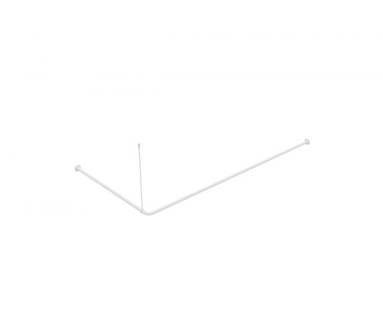 Угловой карниз для ванной комнаты IDDIS белый 040A200I14 – изображение 4