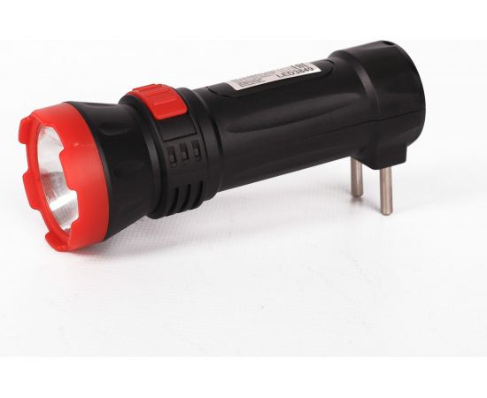 Аккумуляторный фонарь Ultraflash LED3849 (220В, черный, 1 LED, 2 режима,SLA, пластик, коробка) 14931 – изображение 4