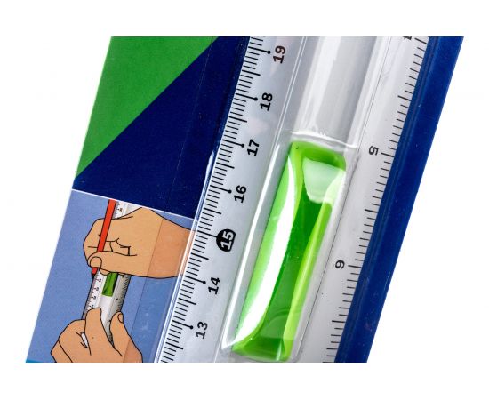 Линейка Attache Selection aluminium 30 см, с держателем, зеленая 726997 – изображение 5