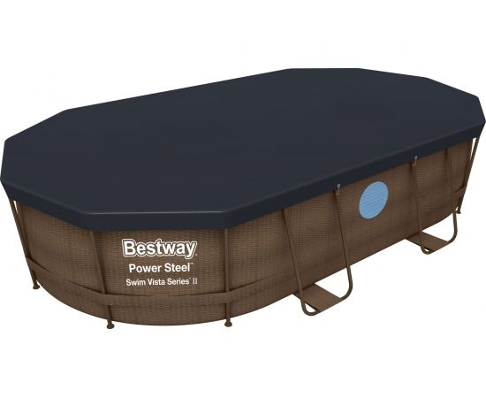 Каркасный овальный бассейн Bestway Ротанг 488x305x107см 56946 BW 008908 – изображение 5