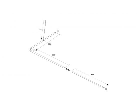 Угловой карниз для ванной комнаты IDDIS белый 040A200I14 – изображение 6