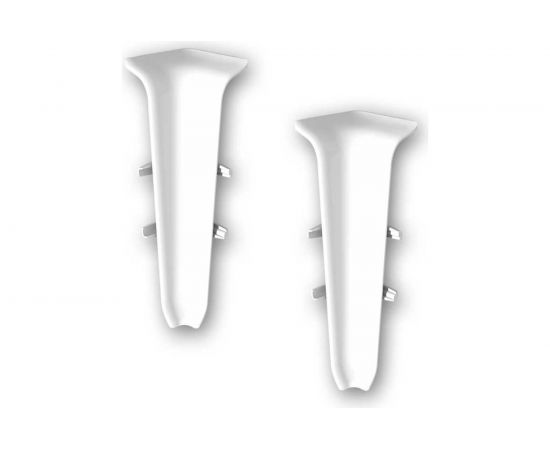 Угол внутренний для плинтуса 85 мм DECONIKA 001 Белый, 1 шт. Д-П85-В-Ф2 001 БЕЛ 