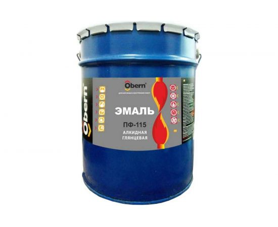 Эмаль Obern ПФ 115 белая 20 кг 18606 