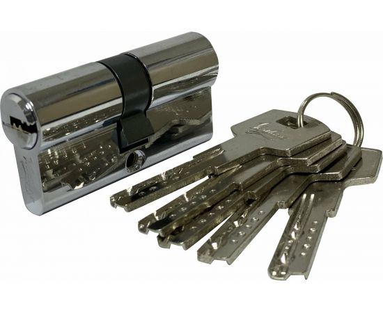 Цилиндровый механизм Вантаж (5 ключей; хром) Z80,40x40 СР 