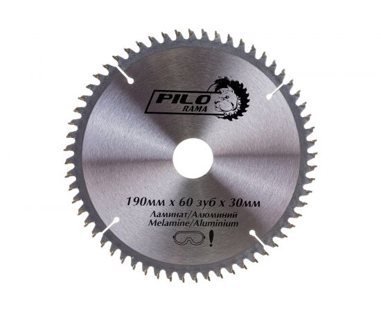 Диск пильный по ламинату и алюминию (190х30/20 мм; 60TPI) Pilorama 511960 