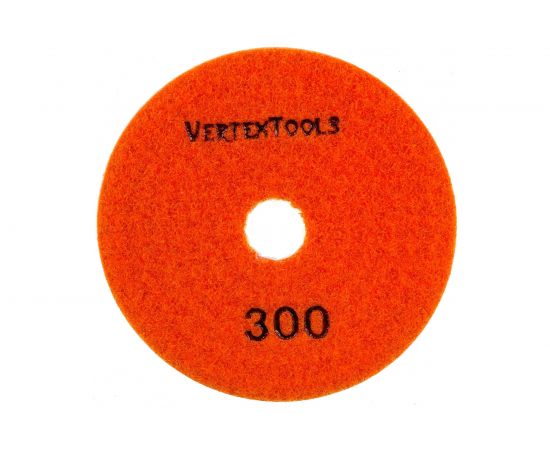 Круг алмазный гибкий шлифовальный для полировки мрамора (100х3х15 мм; Р300) vertextools 12500-0300 