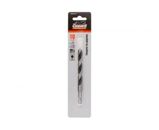 Сверло по дереву 10x73x120 мм Gepard GP0422-10 