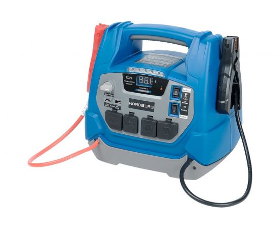 Пусковое портативное устройство NORDBERG 5/12 В, 18 Ач, фонарь WSA20 