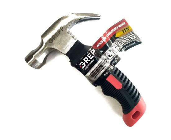 Молоток Ladina-гвоздодер мини, фибергласовая двухкомпонентная рукоятка, 227 г. 309-001 