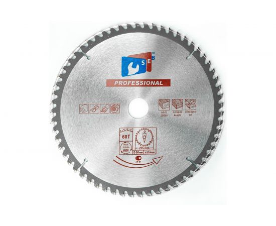 Диск пильный по дереву 255х30/25.4 мм, 60Z S.E.B. S89847 