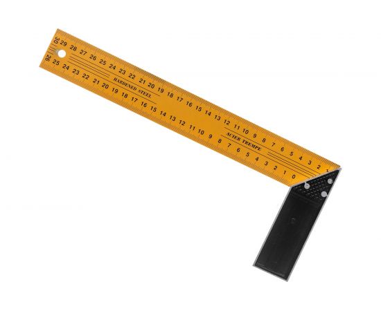 Угольник СПЕЦ 300мм, алюминиевый упор, стальная линейка 3378 