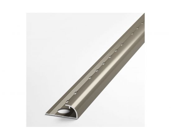 Профиль для плитки ЛУКА алюминиевый окантовочный, 9 мм, 2.7 м, анодированный, шампань УТ000021481 