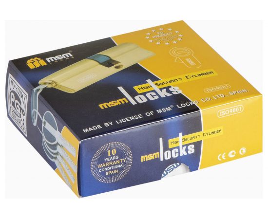 Цилиндровый механизм MSM перф. ключ-ключ, C 40 мм 30/10 SN 7500 – изображение 2