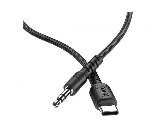 Аудио кабель Hoco UPA17, Type-c - джек 3.5, 1м, черный, 6931474751690 – изображение 2