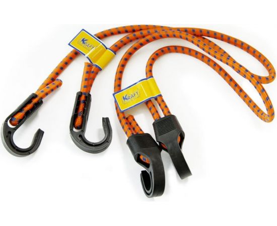 Набор резинок KRAFT 2 шт, 80 см, D=8 мм, пласт крючки KT 860002 – изображение 2