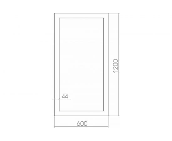 Зеркало mixline Феникс 600х1200 537431 – изображение 2