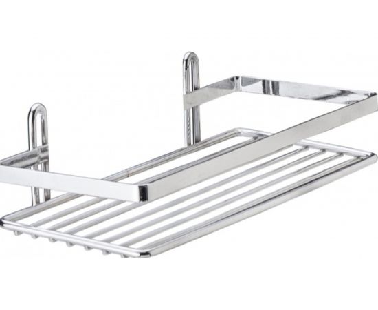 Полка в ванную TEKNO-TEL ES081 прямая, 1 ярус, хром 00-00002384 – изображение 2