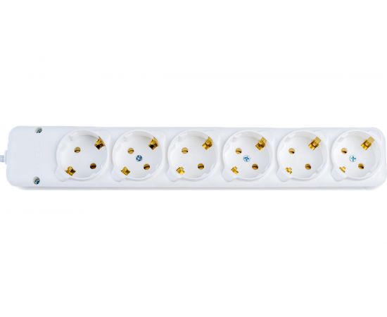 Удлинитель NE-AD 6 гнезд с заземлением 3м, 16А, 250В, 1/10/40 3020-3 – изображение 2