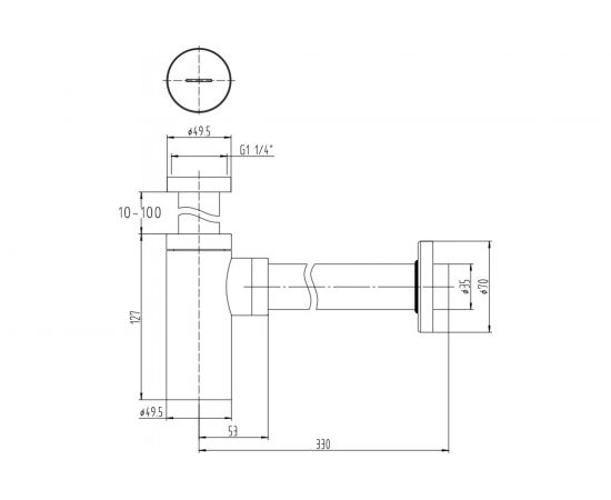 Сифон для раковины ALLEN BRAU Priority 5.31025-31 00265547 – изображение 2