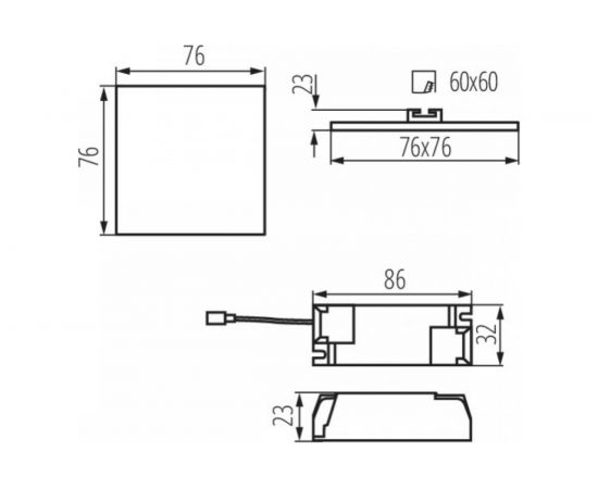 Светодиодный встраиваемый светильник KANLUX AREL LED DL 6W-NW/ 29582 – изображение 3