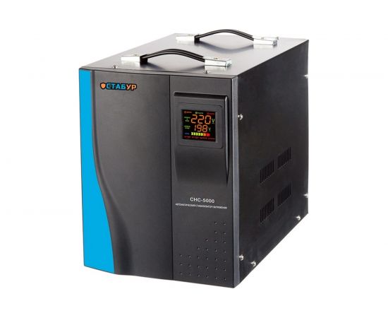 Электромеханический однофазный стабилизатор напряжения Промсвязь СТАБУР СНС-5000 STBSNS5000 – изображение 3