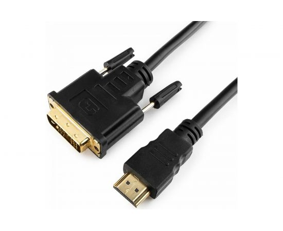 Кабель Cablexpert HDMI-DVI 19M/19M 4.5м single link черный CC-HDMI-DVI-15 – изображение 3