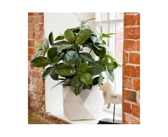 Напольное кашпо для цветов IDEALIST Lite Геометри Ромб, 55х55х44 см, 133 л DSQUARE55-AW – изображение 4