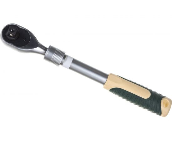 Трещотка ROCKFORCE реверсивная телескопическая с резиновой ручкой (1/2; 310-440 мм; 72 зуб) RF-802433 – изображение 5