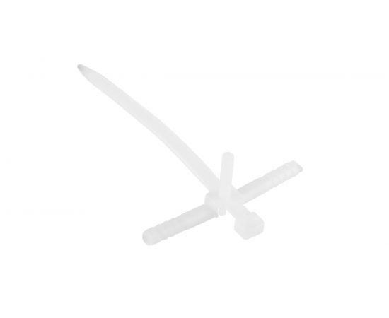 Нейлоновая хомут-стяжка с дюбелем REXANT 150x7 мм, белая, упаковка 50 шт. 07-0176 – изображение 5