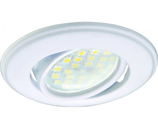 Встраиваемый светильник Ecola MR16 DH03 GU5.3 поворотный выпуклый скрытый крепеж, белый 25x88 FW1601EFS 