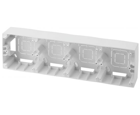 Коробка накладного монтажа ЭРА 12-6104-01 4 поста, Эра 12, белый Б0043190 