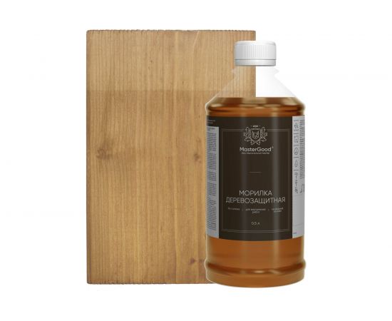 Морилка MasterGood MG Орех (0,5 л) ""MG-морилка-0,5/орех 