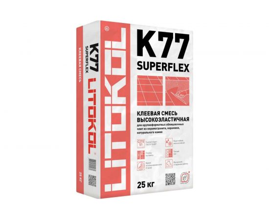 Клеевая смесь LITOKOL SuperFlex K77 25 кг 75160002 