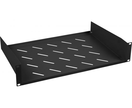 Полка Cabeus перфорированная, консольная, 2U, глубина 315 мм, SH-J017-2U-315-BK 