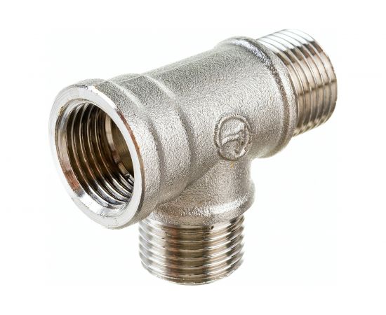 Тройник DOUBLE-LIN резьбовой латунный вр/нр/нр - 1/2" LL6120 (1/2") 