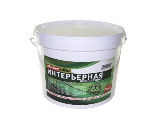 Водоэмульсионная краска Movatex Elite интерьерная, 14 кг Т11898 