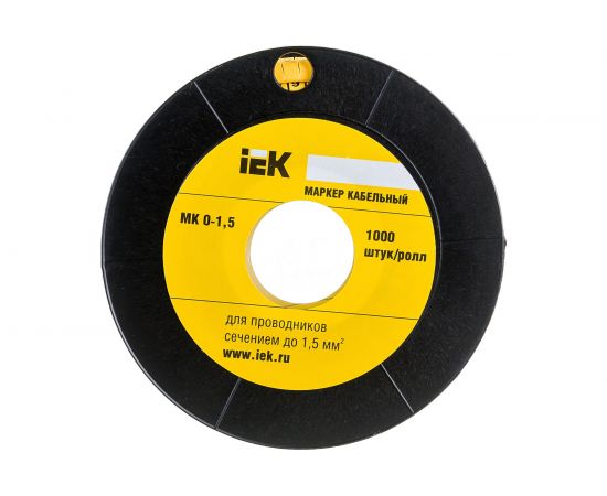 Маркировочное кольцо IEK 0-1.5мм, 6, МК, 1000шт/ролл UMK00-6 