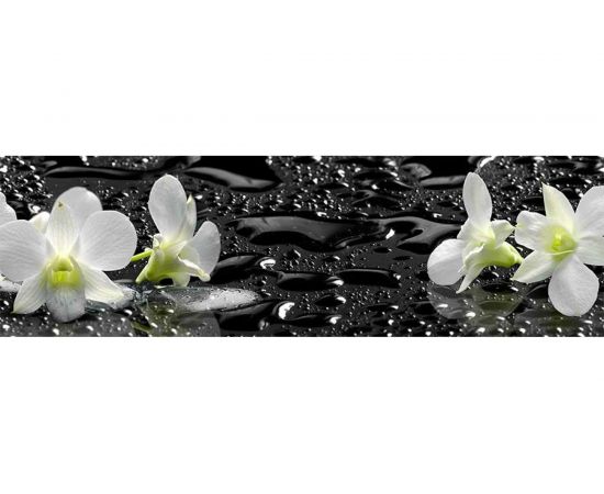 Универсальная самоклеющаяся пленка Декор Трейдинг Белые орхидеи 1012 3000*600 глянец 