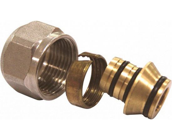 Обжимной коллекторный соединитель для металлополимерной трубы EUROS O16x2 EU.ST3287030 16x2x34_k 