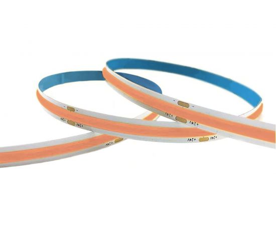 Светодиодная лента Apeyron 24В, 14Вт/м, COB, 512д/м, IP20, подложка 10мм, 5м, розовый/00-364 