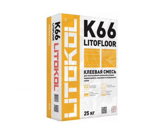 Клеевая смесь LITOKOL LitoFloor K66 25 кг 75130002 