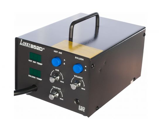 Паяльная станция с цифровым индикатором температуры LUKEY-852D+ 12-0042-4 – изображение 2