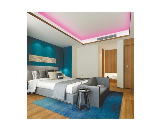 Светодиодная лента Apeyron 24В, 14Вт/м, COB, 512д/м, IP20, подложка 10мм, 5м, розовый/00-364 – изображение 2