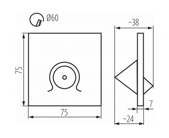 Лестничный светоди��дный светильник KANLUX MEFIS LED W-NW/ 32495 – изображение 2