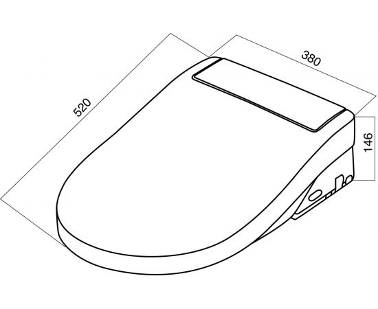 Электронная крышка-биде AM.PM Clean Care CCC7851WH – изображение 3